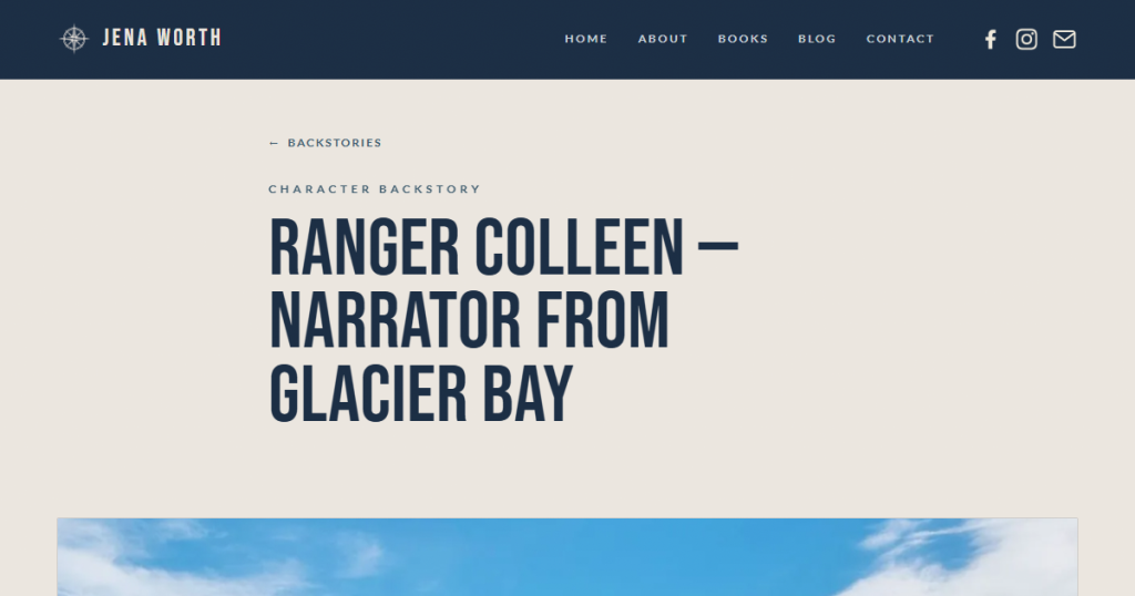 Ranger Colleen, a Glacier Bay character in Jena Worth's Inside Passage
